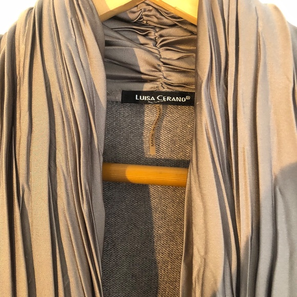 SOLD! Luisa Cerano wool / silk long sleeve cardigan size M-L - Picture 4 of 11